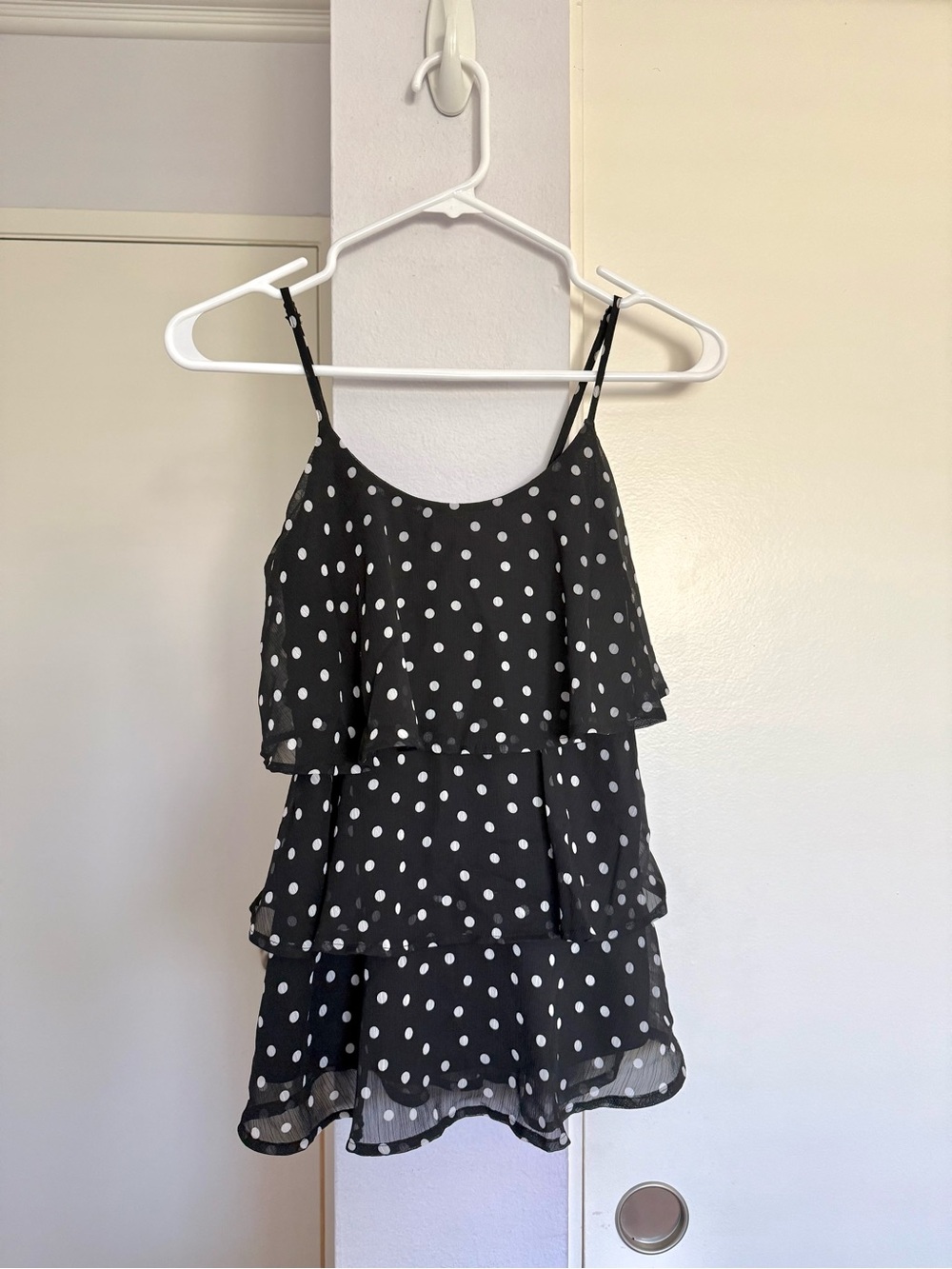 Polkadot Tiered Cami Top